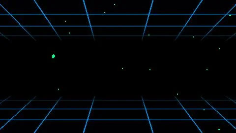 8-bit retro game style black space background wallpaper Stock Illustration
