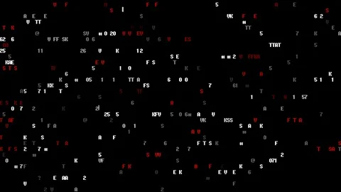8 bit style code Stock Footage 70393705