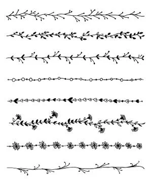 8 borders Stock Illustration