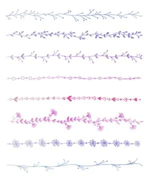 8 borders Stock Illustration