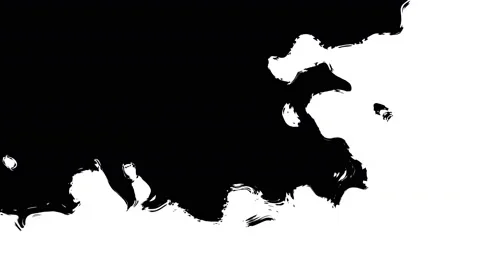 8 Darkness Ink Transitions White Background Vidéo 147264772