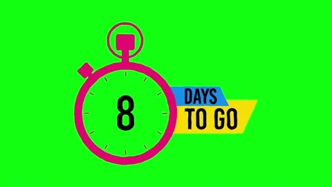 Days Left Countdown Animated Cartoon Stock Video Pond5