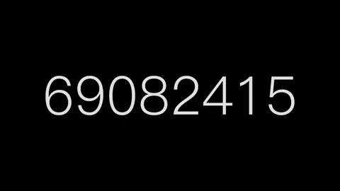 8-digit number loop scroll animation Stock Footage 275678175
