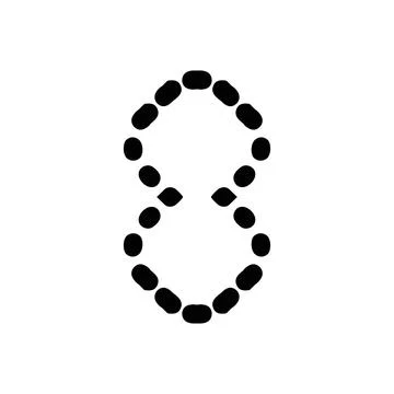 8 icon. Simple style 8 march holiday poster background symbol. 8 brand logo.. Stock Illustration