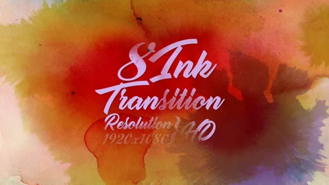 8 Ink transitions Stockbeeldmateriaal 113130302