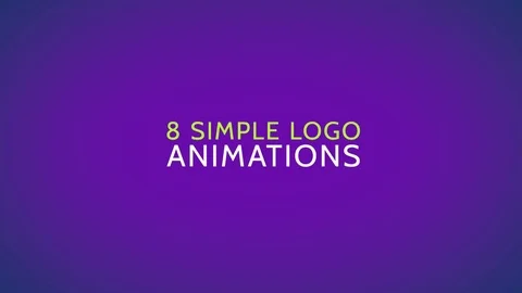 8 Logo Animations Stock After Effects