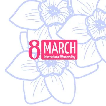 8 march card Stock Illustration