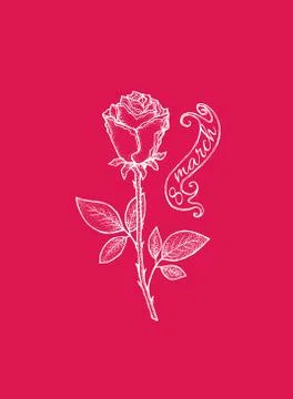 8 march card Illustrazione stock