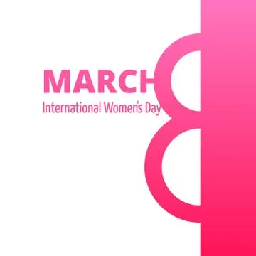 8 march card Stock Illustration
