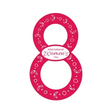 8 march card Stock Illustration