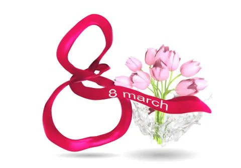 8 march card Stock Illustration