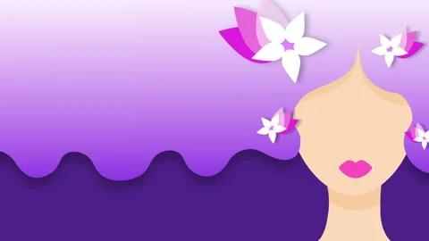 8 march card template 스톡 동영상 267086167