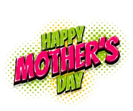 8 march comic text pop art vector Illustrazione stock