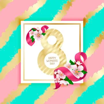 8 March Stock Illustration
