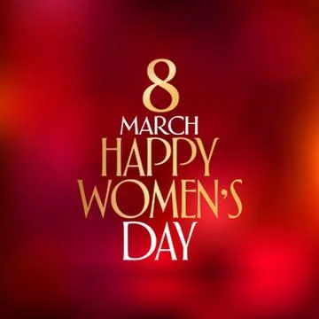 8 March. International Happy Women's Day Celebration. Stock Illustration