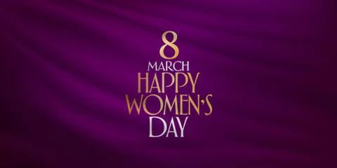 8 March. International Happy Women's Day Celebration. Stock Illustration