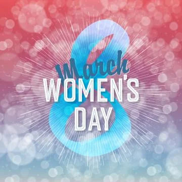 8 March, Women's Day Stock Illustration