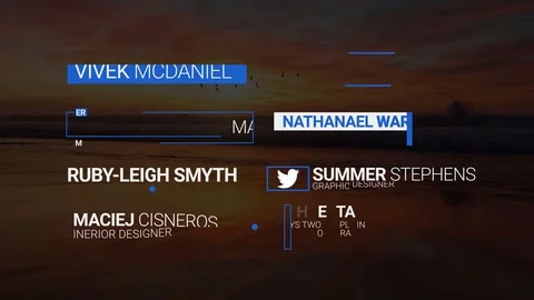 8 Modern Lower Thirds Stock After Effects