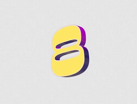8 number Stock Footage 333726502