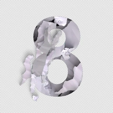 8 Number Shred Stock Footage 293928734