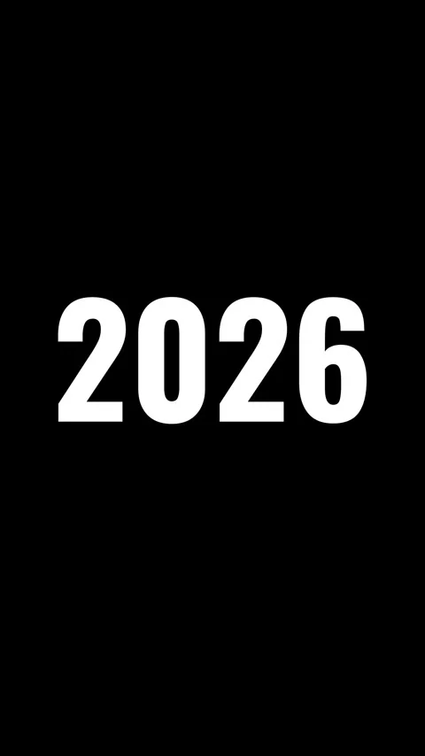 8. Random Number Glitch to 2026 Countdown Transition Reveal Digital Number A Stock Footage 314275992