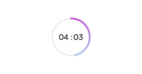 8 seconds digital timer countdown animat... | Stock Video | Pond5