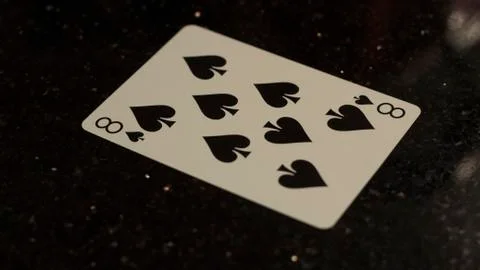 8 of Spades Fotos de archivo