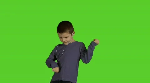 8 year old boy dance like crazy Stock Footage 560518