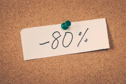 80 eighty percent off Stock Photos
