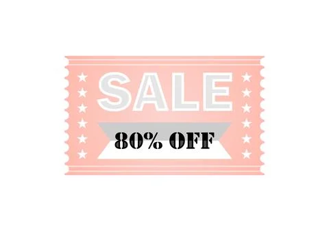 80% Off Mega Deal Stock-Illustration