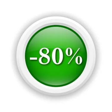 80 percent discount icon Stock-Illustration