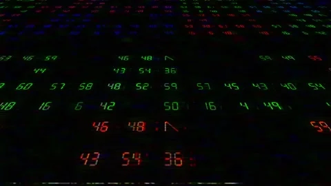 80 style numbers vhs | Stock Video | Pond5