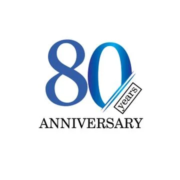 80 Year Anniversary Vector Template Design Illustration - Vector イラスト素材