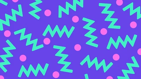 80s 90s Style Background Abstract Retro Animation Stock Footage 125115756