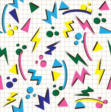 80s background vector Illustrazione stock