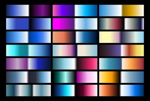 80s Chrome Gradients Ilustración de archivo