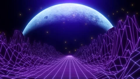 80s City Wire frame Stock Footage 243268100