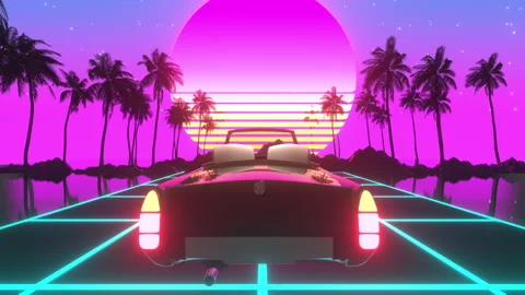 80s Classic Car Stock Footage 311054124