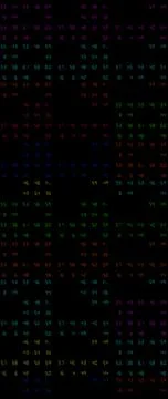 80s digital numbers Stock Illustration