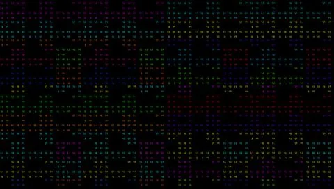 80s digital numbers Stock Illustration