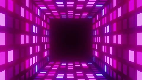 80s Disco Dance Tunnel Background 