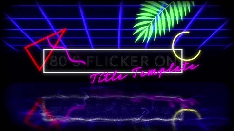 80s Flicker On Title Catálogo de After Effects