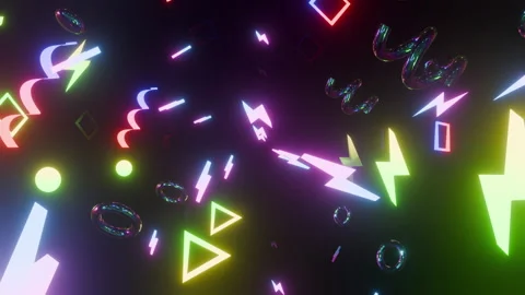 80s Geometry Tunnel 스톡 동영상 311762480