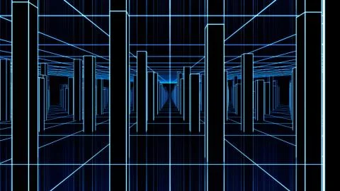 80s Grid Bars Stock Illustration