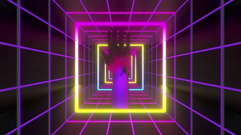 80s Hand Background 03 Stock Footage 219545165