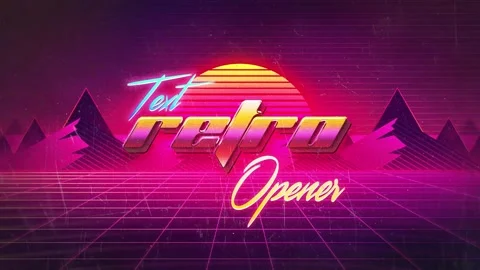 After Effects: 80s Logo Reveal I Retro Text Logo #272920171