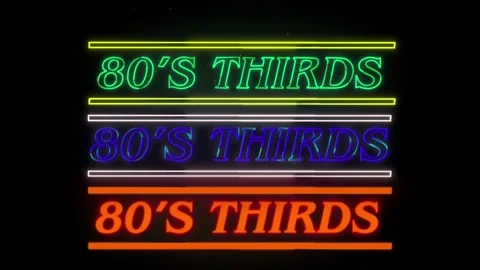 80's Lower Thirds Stock After Effects