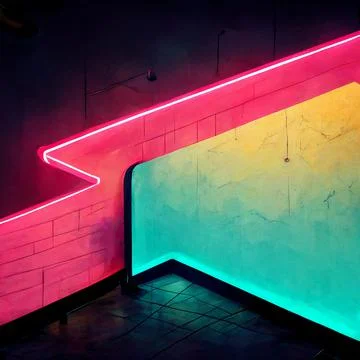 80s neon abstract background Stock Illustration