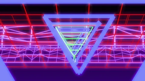 80s neon concept background Stock Footage 101088503