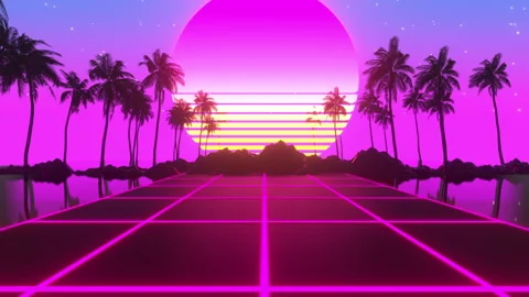 80s Night Party Stock Footage 299820870